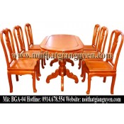 Bộ bàn ghế ăn bầu dục BGA-04
