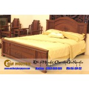 Giường ngủ gỗ tự nhiên cao cấp GN-32