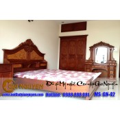 Giường ngủ gỗ tự nhiên cao cấp GN-42
