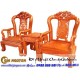 Bộ bàn ghế giả cổ minh quốc tam sư