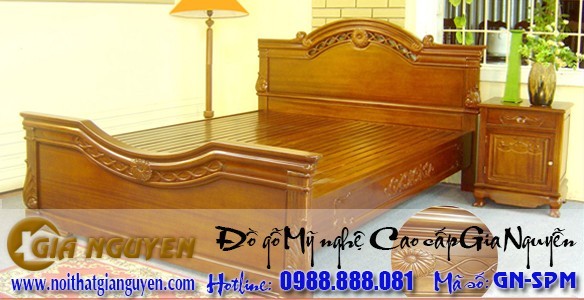 Giường ngủ gỗ tự nhiên
