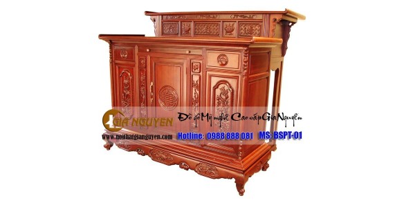 Tủ thờ gỗ tự nhiên